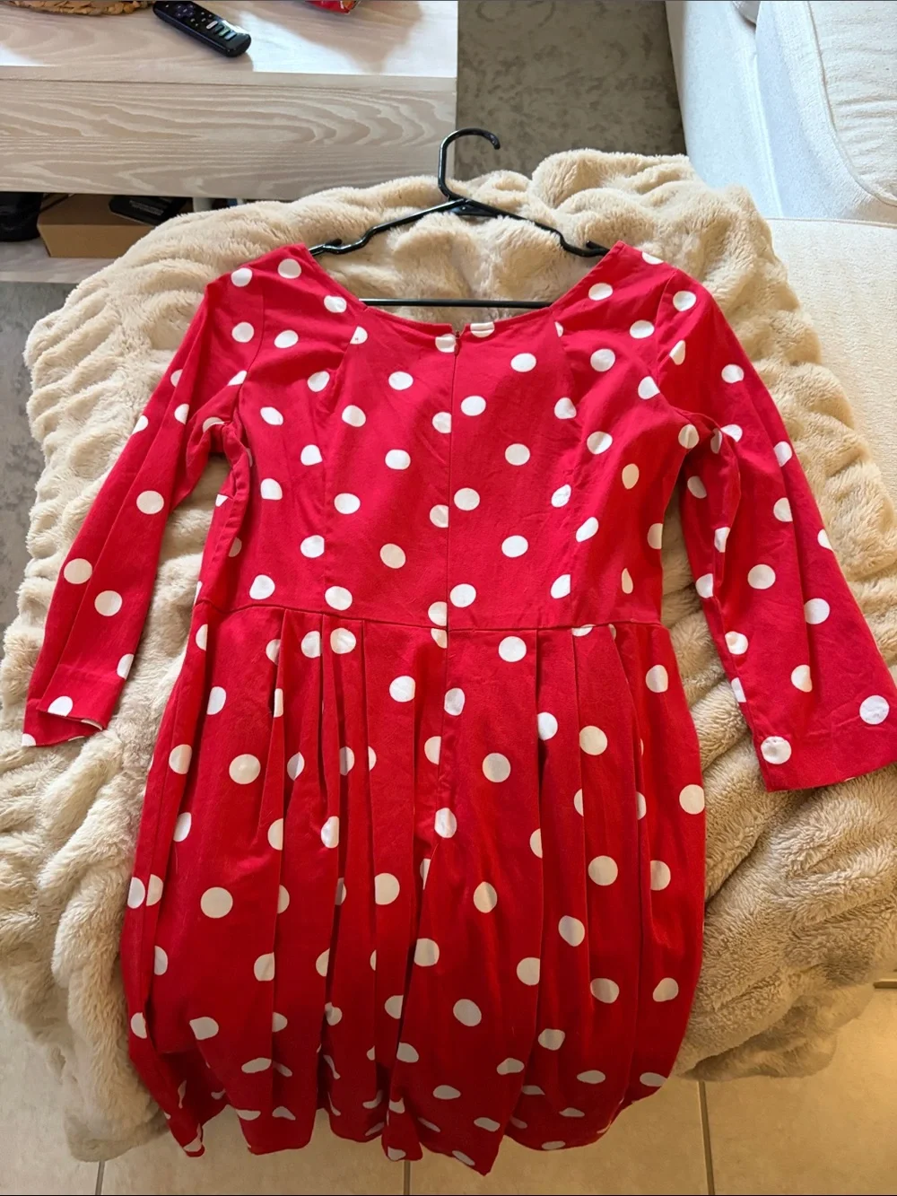 Betsey Johnson Red and White Polka Dot Fit-and-Flare Dress